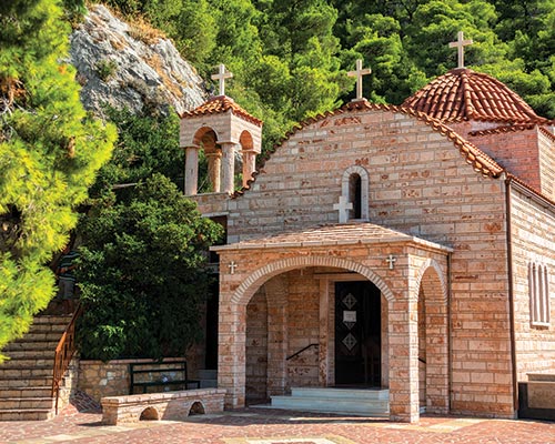 Saint Patapius Day Tour from Athens. This tour includes a visit to the Monastery of Blessed Patapius and Lake Vulyagmini. FromToAirport.com