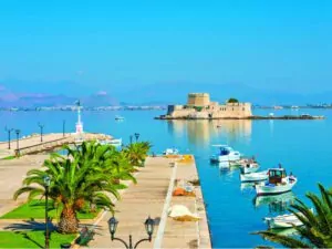 Argolida Day Tour from Athens. Corinth – Nafplio – Mycenae – Epidavrus. The tour has as starting point your hotel or the select by you location. FromToAirport