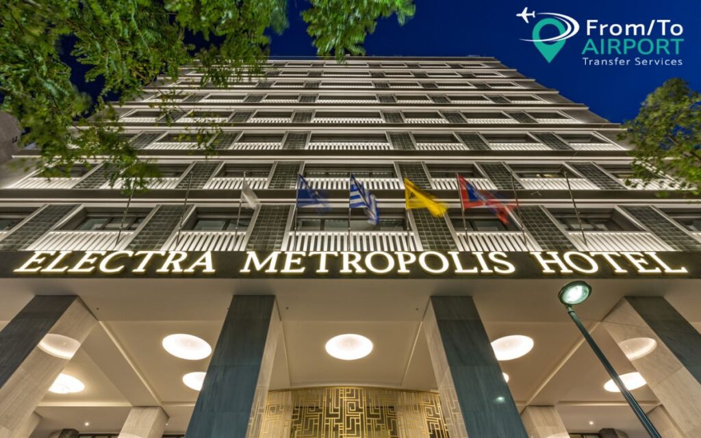 From Athens Airport to Electra Metropolis Hotel, From Electra metropolis to athens airport