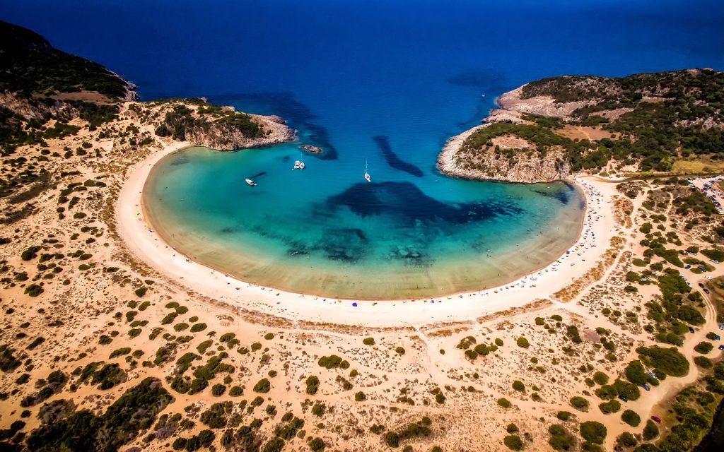 Voidokilia Beach Peloponnese Greece